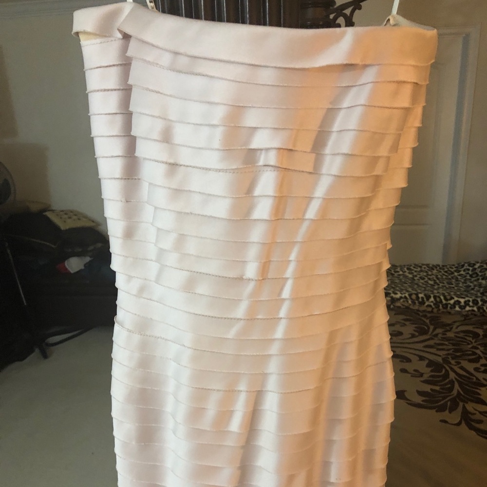 Blush band mermaid gown with train